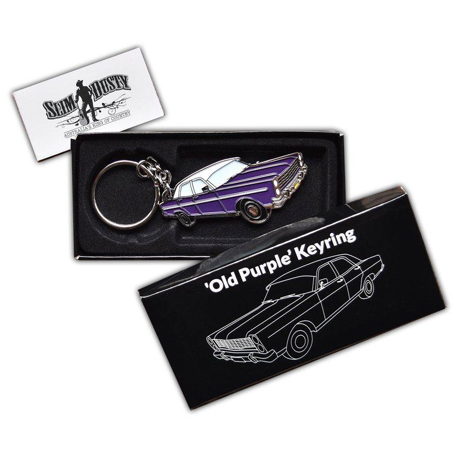 Purple Car Keyring